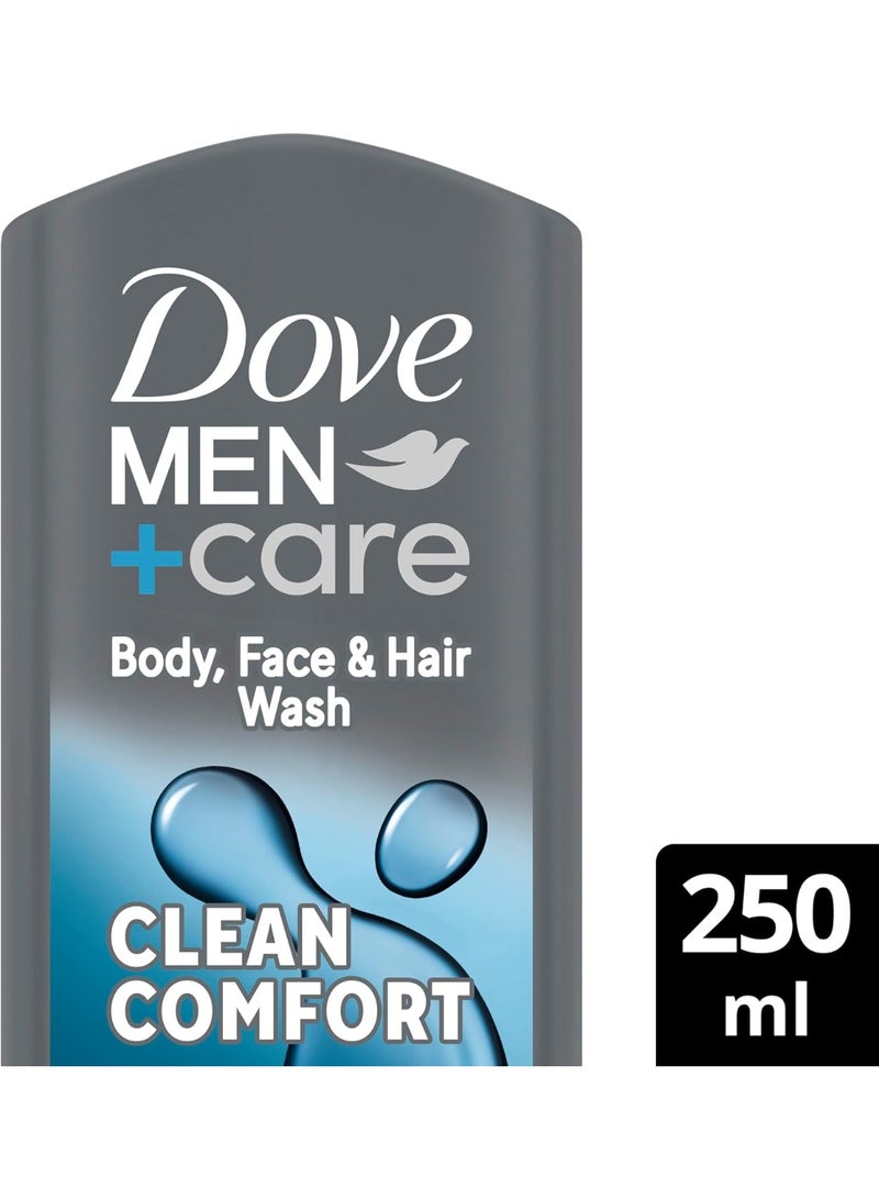 دوف غسول للوجه والجسم مرطب للعناية بالرجال 3 في 1 250 مل - Image 2